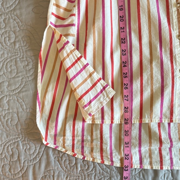 Pilcro Painter Button Down Striped Shirt Oversized size Medium - Picture 16 of 16